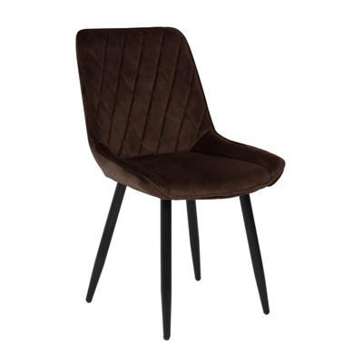 Стул AksHome Стул Nika, коричневый, велюр арт. ZN-126834