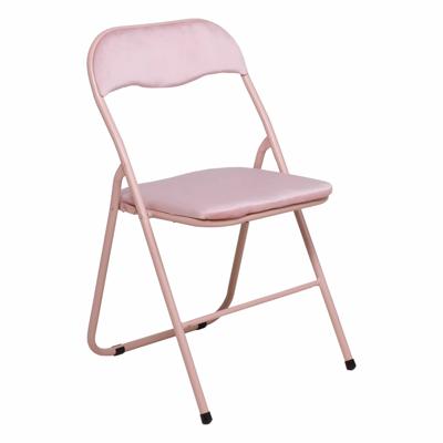 Стул AksHome Стул складной JAKE, ECONOM, велюр, нежно-розовый арт. ZN-368728