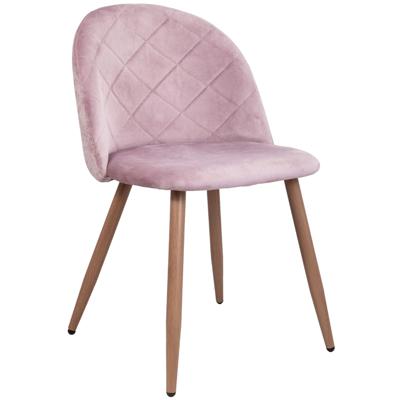 Стул AksHome Стул Honnor, пыльная роза, велюр арт. ZN-126729