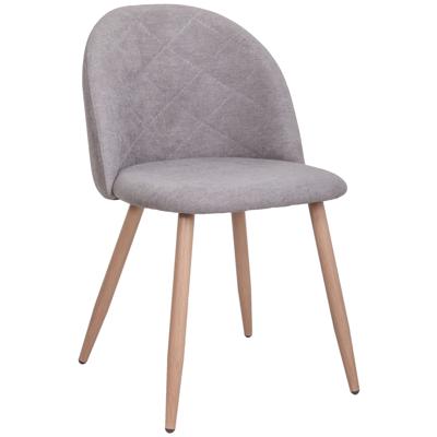 Стул AksHome Стул Honnor, светло-серый, ткань, цвет каркаса дуб арт. ZN-188894