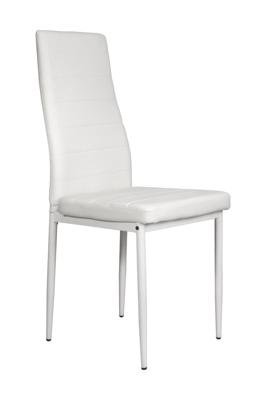 Стул AksHome Стул Romeo, белый, экокожа, цвет каркаса белый арт. ZN-202544