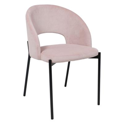 Стул AksHome Стул ELSA, розовый велюр Fjord 91/черный арт. ZN-210614