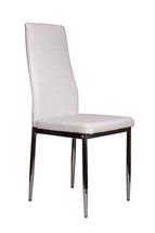Стул AksHome Стул Romeo, белый, экокожа, цвет каркаса хром арт. ZN-126896