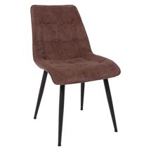 Стул AksHome Стул FRED NEW, коричневый вельвет/черный арт. ZN-183236