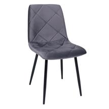Стул AksHome Стул GILL, темно-серый велюр/черный арт. ZN-173086