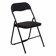 Стул AksHome Стул складной JAKE, ECONOM, кожзам, чёрный арт. ZN-368727