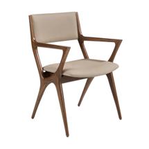 Стул Angel Cerda Стул с подлокотниками 4199 из экокожи цвета норки арт. 423543