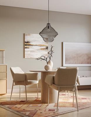 Стул Bergenson Bjorn Стул aline, шенилл, молочный арт. FH-ALN-ARMCH-PL-BG