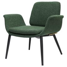 Стул Bergenson Bjorn Лаунж-кресло hilde, букле, темно-зеленое арт. BB0000495