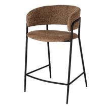 Стул Bergenson Bjorn Стул полубарный helning, мягкий шенилл, светло-коричневый арт. BB0001046