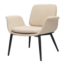 Стул Bergenson Bjorn Лаунж-кресло hilde, букле, серо-бежевое арт. BB0000494