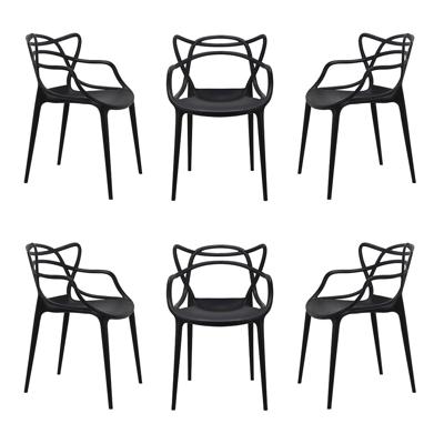 Стул Bradexhome Комплект из 6-ти стульев Masters чёрный арт. FR 0134S