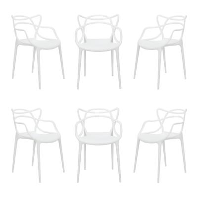 Стул Bradexhome Комплект из 6-ти стульев Masters белый арт. FR 0215S
