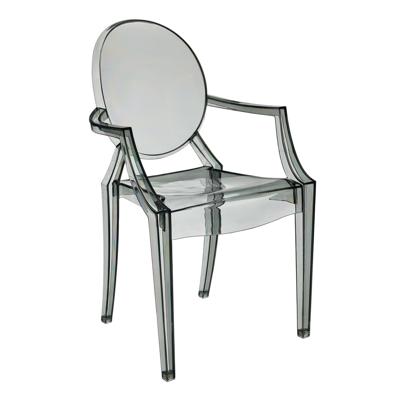 Стул Bradexhome Стул Louis Ghost прозрачный серый FR 0037Y арт. FR 0037Y