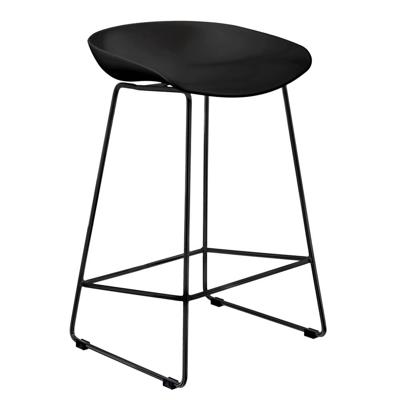 Стул Bradexhome Стул полубарный Neo чёрный с чёрными ножками арт. FR 0698