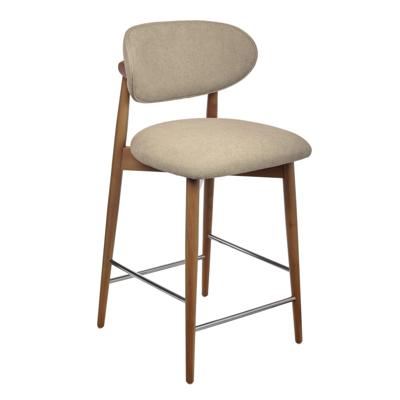 Стул Bradexhome Стул полубарный Lucas 3 латте букле ножки цвета орех арт. RF 0800