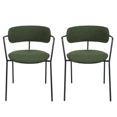 Стул Bradexhome Комплект из 2-х стульев Ant букле зелёный арт. RF 0862P