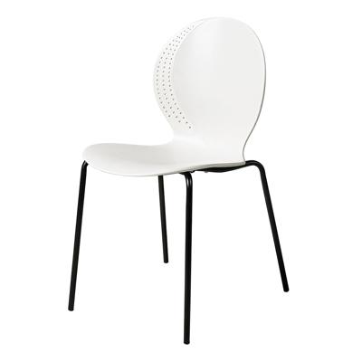 Стул Bradexhome Стул Wave белый с черными ножками арт. FR 1064
