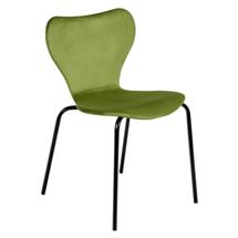 Стул Bradexhome Стул Seven Style светло-зеленый велюр, чёрные ножки арт. RF 0254