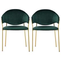 Стул Bradexhome Комплект из 2-х стульев Avatar зелёный арт. FR 0158P