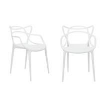 Стул Bradexhome Комплект из 2-х стульев Masters белый арт. FR 0215P
