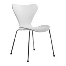 Стул Bradexhome Комплект из 4-х стульев Seven Style белый с хромированными ножками арт. FR 0424K