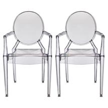 Стул Bradexhome Комплект из 2-х стульев Louis Ghost прозрачный арт. FR 0036P
