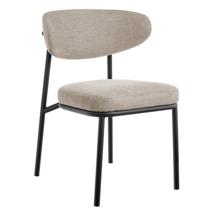 Стул Bradexhome Стул Lucas 2 латте шенилл с чёрными ножками арт. FR 1018