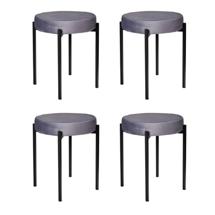 Стул Bradexhome Комплект стульев-табуретов Bug серый арт. FR 0551K