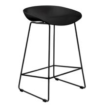 Стул Bradexhome Стул полубарный Neo чёрный с чёрными ножками арт. FR 0698