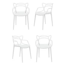 Стул Bradexhome Комплект из 4-х стульев Masters белый арт. FR 0215K