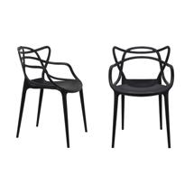 Стул Bradexhome Комплект из 2-х стульев Masters чёрный арт. FR 0134P
