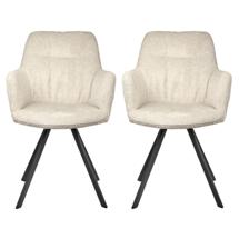 Стул Bradexhome Комплект из 2-х стульев Grant латте шенилл на поворотном механизме арт. FR 1002P