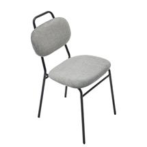 Стул Bradexhome Стул MOLLY разборный черный каркас серое сиденье арт. FR 1067