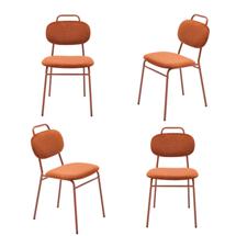 Стул Bradexhome Комплект из 4-ух стульев MOLLY разборный терракотовый арт. FR 1066K