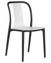 Стул DOBRIN Стул обеденный DOBRIN ADAM, черный/белый арт. LMZL-PP669