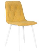 Стул DOBRIN Стул обеденный DOBRIN CHILLY ROMBO, Горчичный Simple 15, основание белый арт. A006