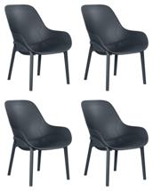 Стул DOBRIN Набор 4 шт Кресло DOBRIN LONZO, антрацит (GR-12) с УФ-защитой арт. LMZL-PP756-N_P_GR-12