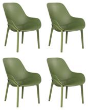 Стул DOBRIN Набор 4 шт Кресло DOBRIN LONZO, зеленый хаки (G-17) c УФ-защитой арт. LMZL-PP756-N_P_G-17