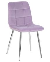 Стул DOBRIN Стул обеденный DOBRIN ALEX, хром ножки, фиолетовый велюр (V108-49) арт. LML-7094_CH-M_V-V108-49