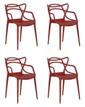 Стул DOBRIN Набор 4 шт Стул обеденный DOBRIN MASTERS, кирпичный (R-05) арт. LMZL-PP601-N_P-R-05