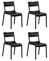 Стул DOBRIN Набор 4 шт Стул обеденный DOBRIN TIM, черный (B-03) арт. LMZL-PP902-N_P_B-03