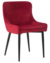 Стул DOBRIN Стул обеденный DOBRIN RICHARD, черные матовые ножки, бордовый велюр (V108-85) арт. LML-8202_B-M_V-V108-85
