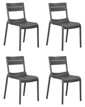 Стул DOBRIN Набор 4 шт Стул обеденный DOBRIN TIM, темно-серый (GR-04) арт. LMZL-PP902-N_P_GR-04