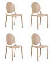 Стул DOBRIN Набор 4 шт Стул обеденный DOBRIN ALBERT, цвет бежевый арт. LMZL-PP712-N_P-beige