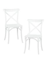 Стул DOBRIN Набор 2 шт Стул обеденный DOBRIN MASON, цвет белый (W-02) арт. LMZL-PP681-N_P-W-02