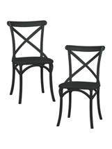 Стул DOBRIN Набор 2 шт Стул обеденный DOBRIN MASON, цвет чёрный (B-03) арт. LMZL-PP681-N_P-B-03