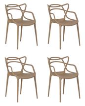 Стул DOBRIN Набор 4 шт Стул обеденный DOBRIN MASTERS, бежевый (GR-03) арт. LMZL-PP601-N_P-GR-03