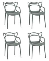 Стул DOBRIN Набор 4 шт Стул обеденный DOBRIN MASTERS, тёмно-серый (GR-04) арт. LMZL-PP601-N_P-GR-04