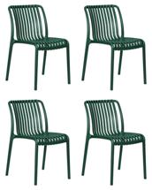 Стул DOBRIN Набор 4 шт Стул обеденный DOBRIN WALTER, темно-зеленый арт. LMZL-PP776-N_P-G-13